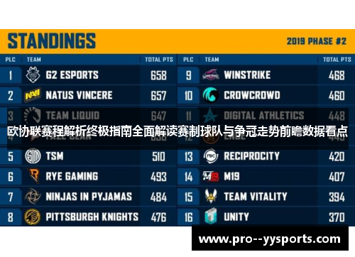 欧协联赛程解析终极指南全面解读赛制球队与争冠走势前瞻数据看点